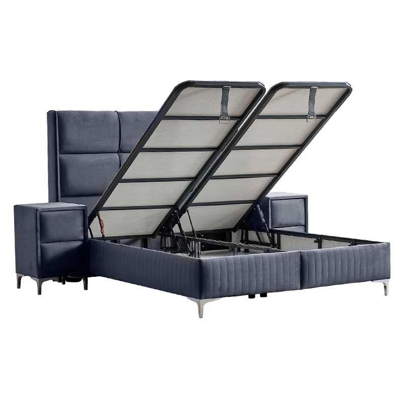 Тапицирана спалня с матрак BELLA 180 x 200 – антрацит 29