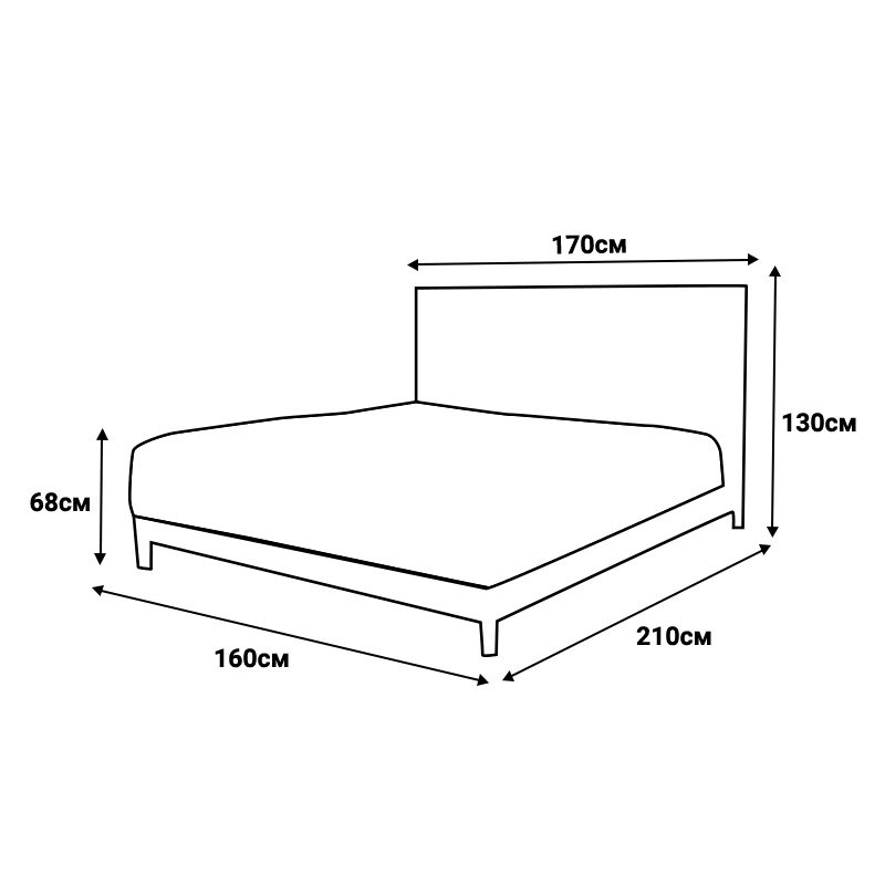 Тапицирана спалня с матрак BELLA 180 x 200 – антрацит 29