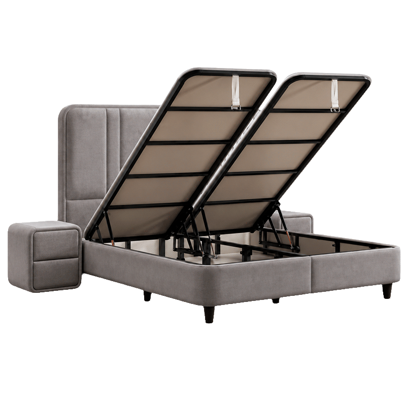 Тапицирана спалня с матрак HUGO 180 x 200 – сив 29