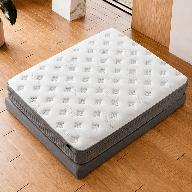Тапицирана спалня с матрак HUGO 180 x 200 – сив 29