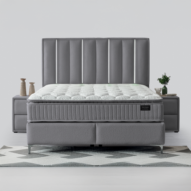 Тапицирана спалня с матрак MINI MOONLIGHT 160 х 200 – графит 16