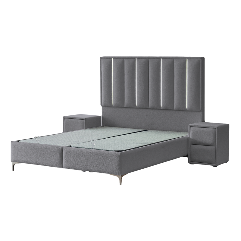 Тапицирана спалня с матрак MINI MOONLIGHT 160 х 200 – графит 16