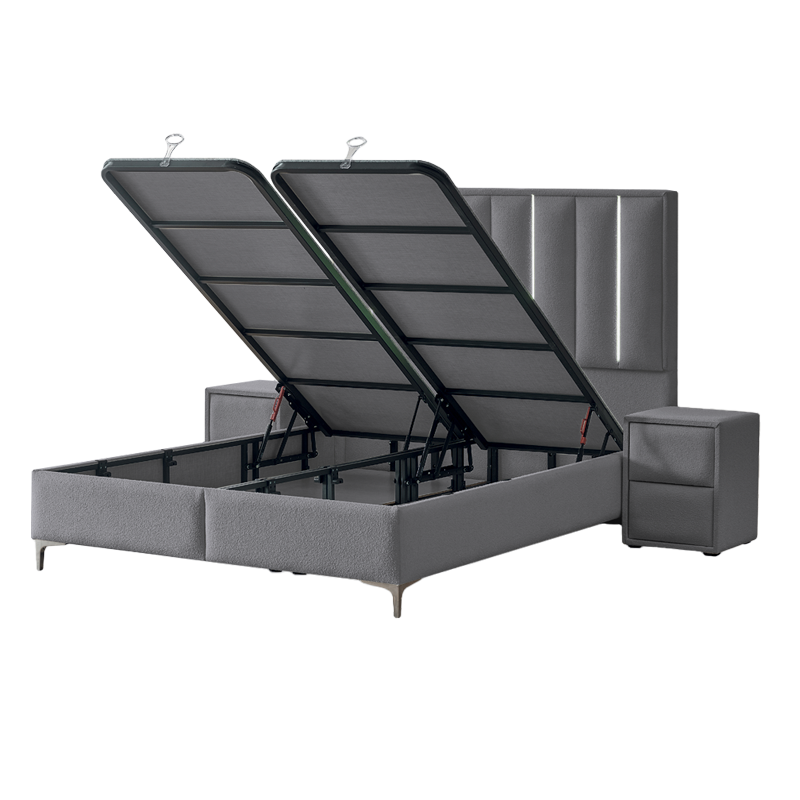 Тапицирана спалня с матрак MINI MOONLIGHT 160 х 200 – графит 16