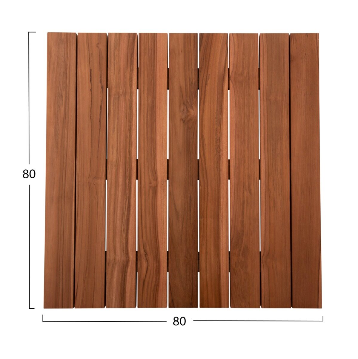 Дървен плот 80×80 натурал