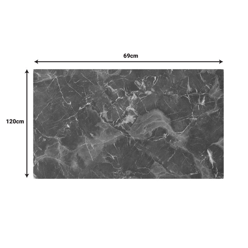 HPL плот 69×120 см тъмно сив мрамор