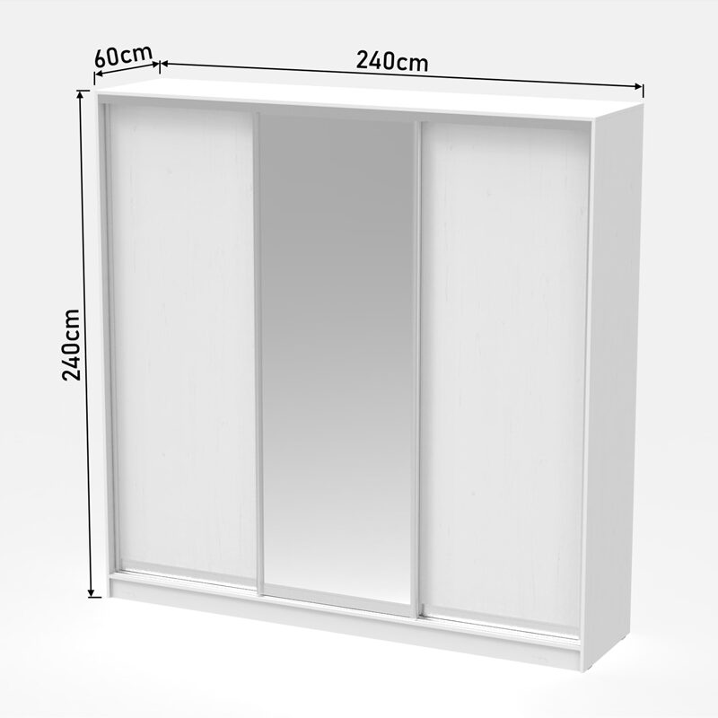 Гардероб бял