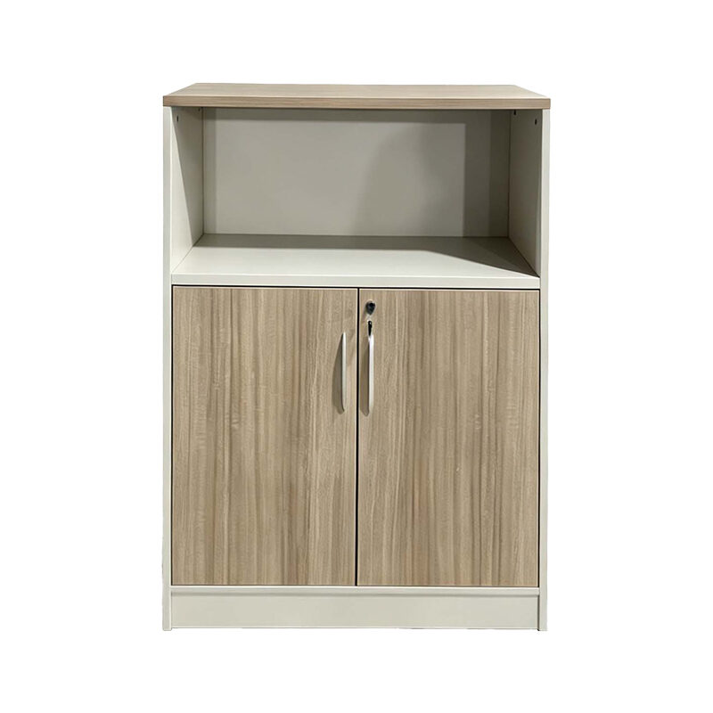 Офис шкаф 80x40x120 см дъб-бежов
