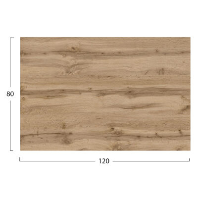 HPL плот 120x80 см дъб