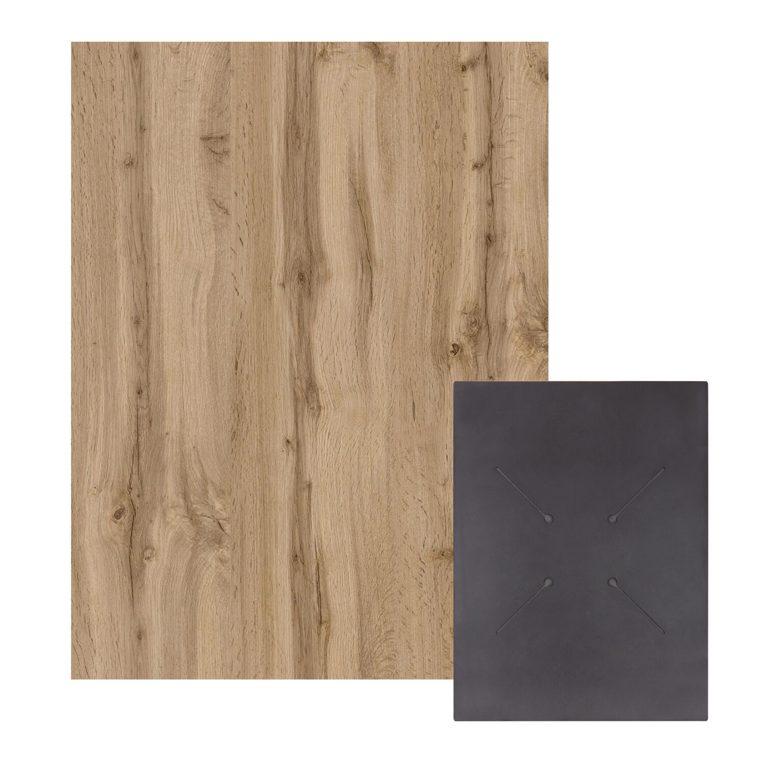 HPL плот 60x80 см дъб