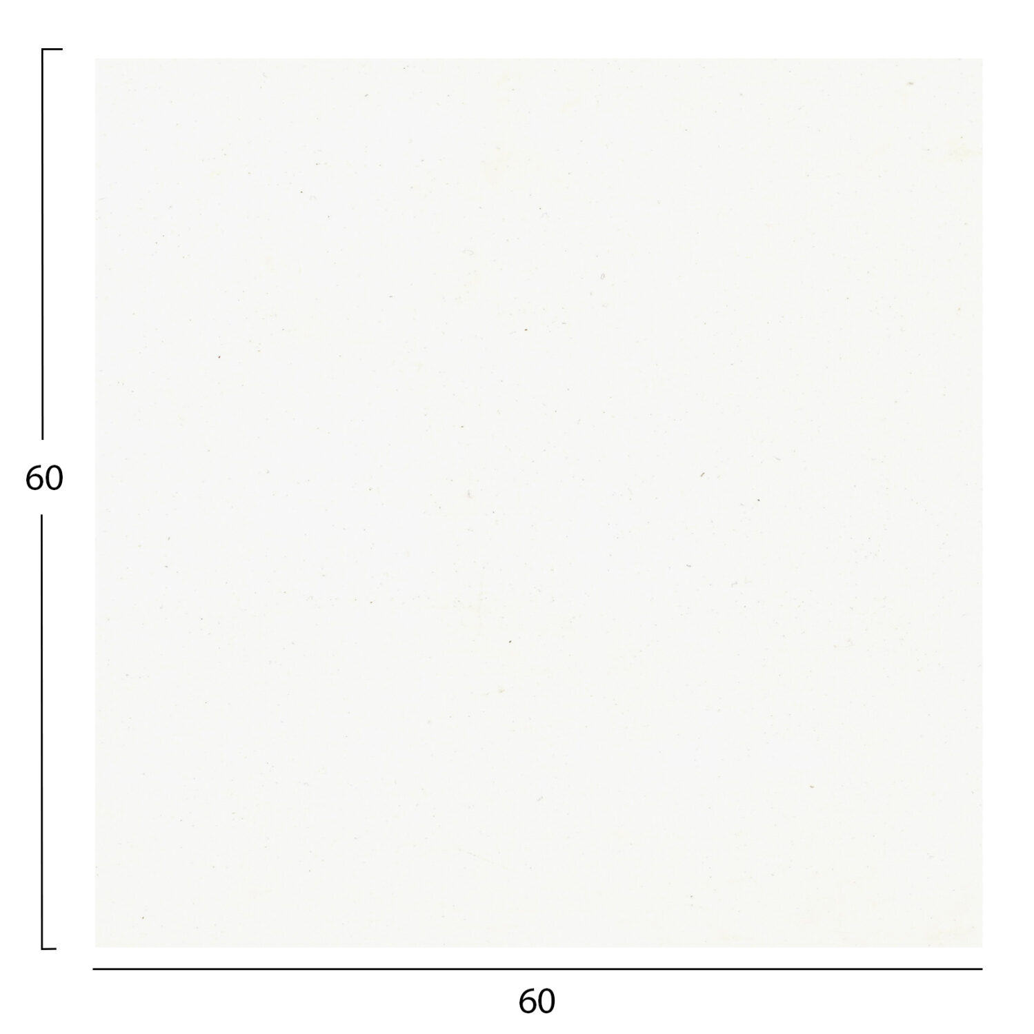 HPL плот 60x60 см бял