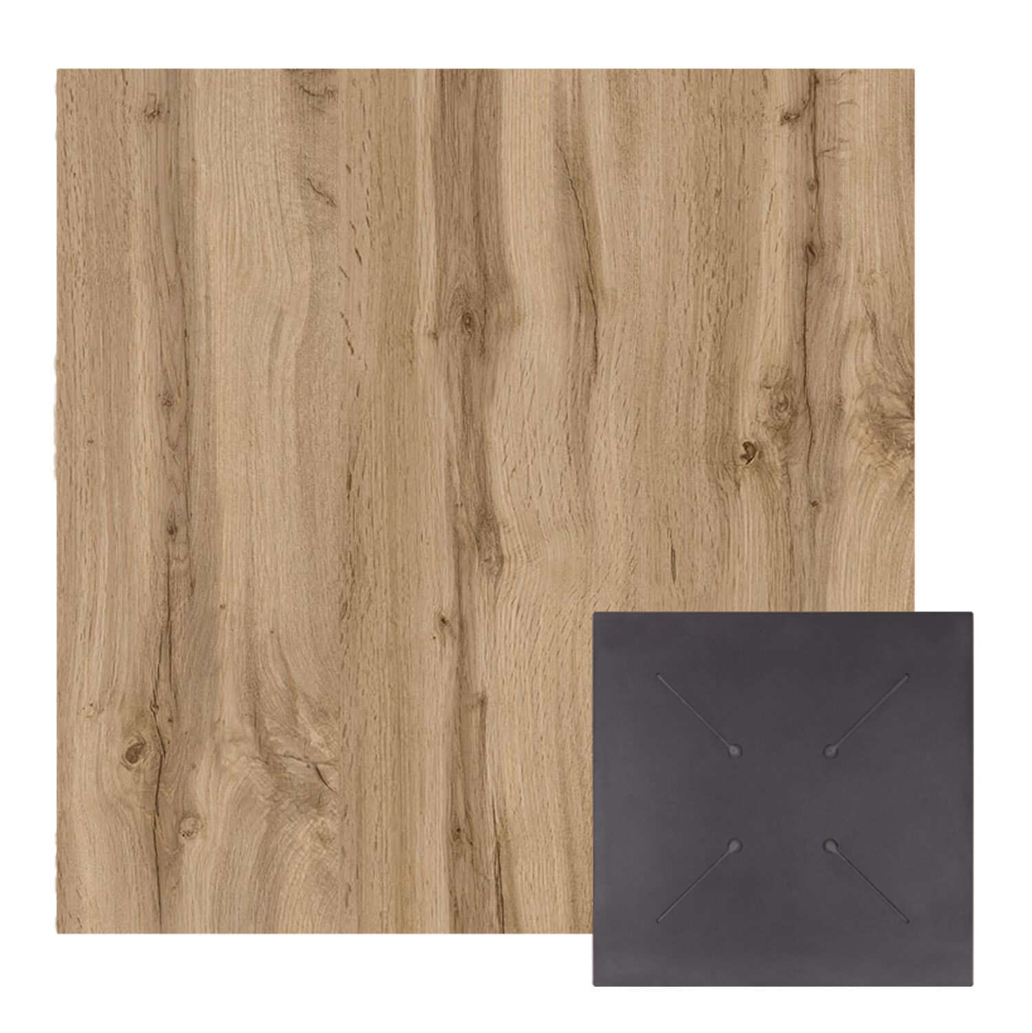 HPL плот 70x70 см дъб HPL плот 70×70 см дъб
