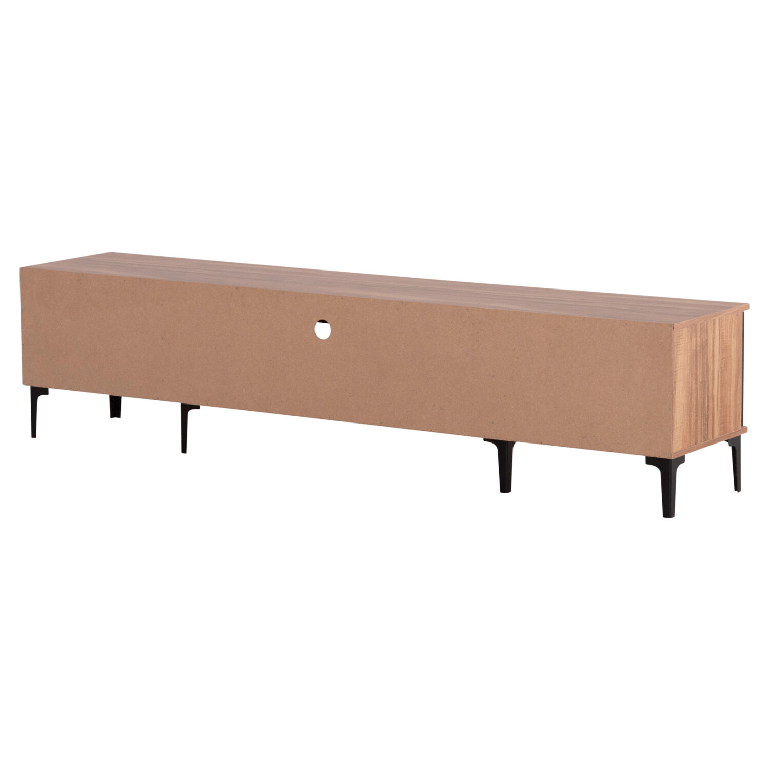 ТВ шкаф цвят натурален-черен