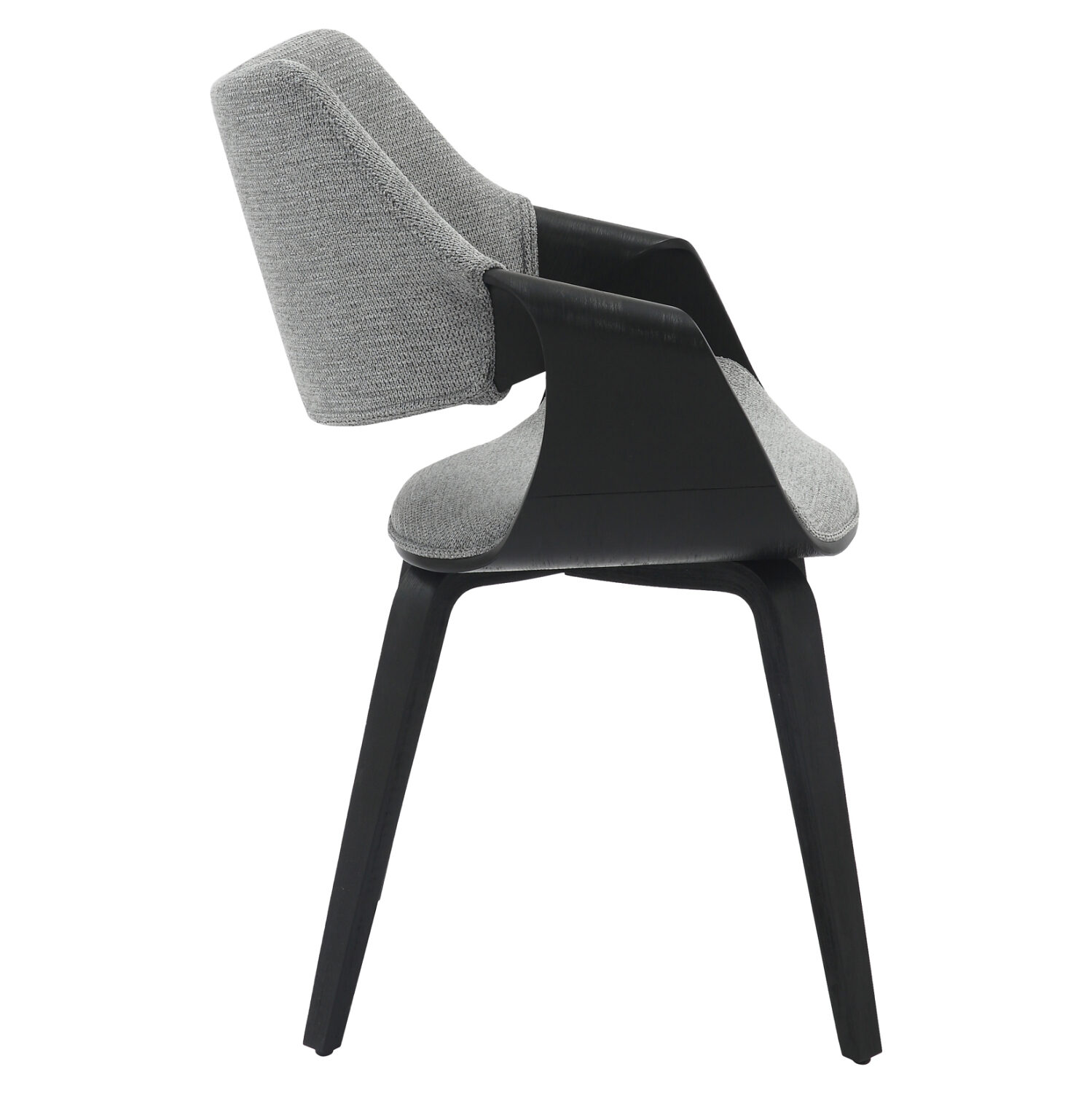 Кресло цвят сив-черен