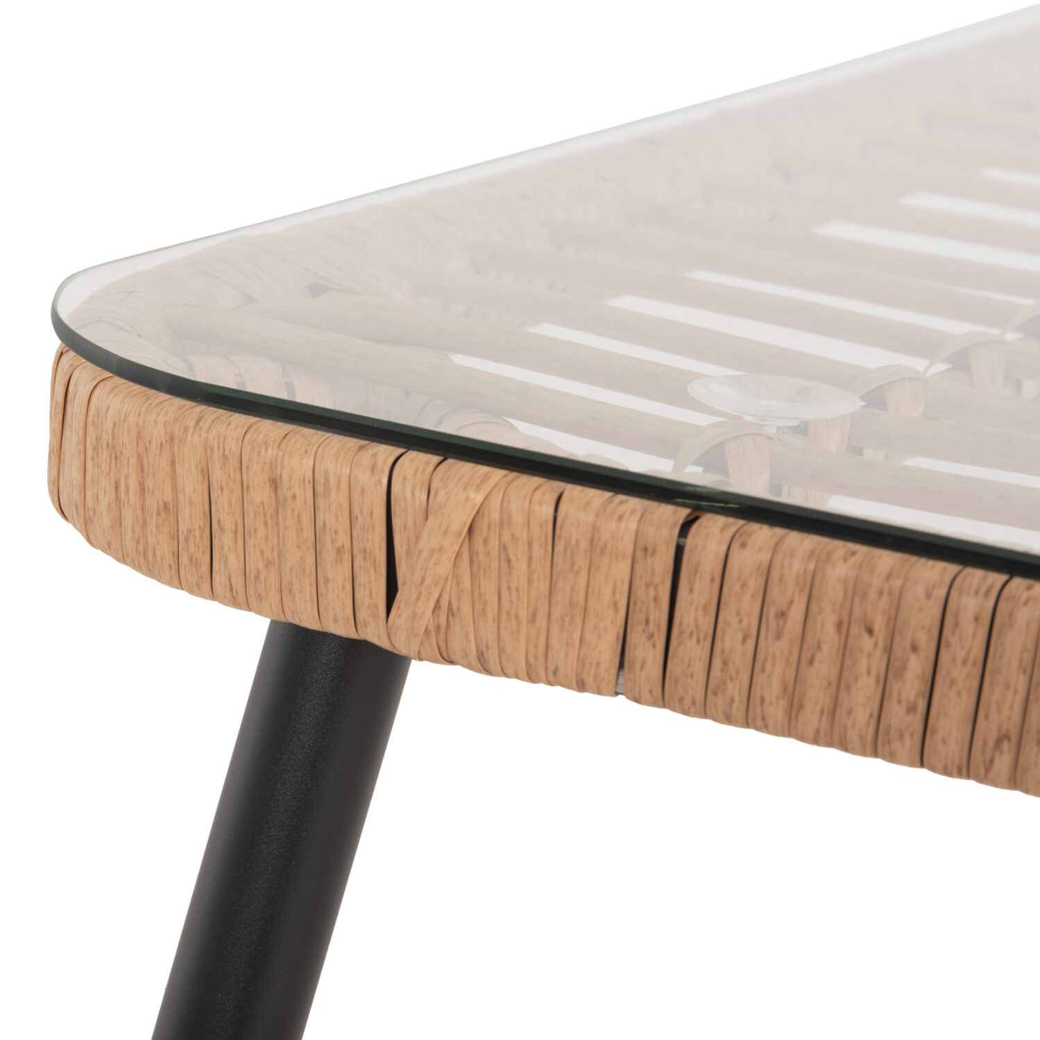 Маса цвят натурал-черен